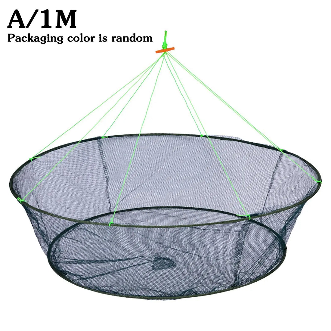 80/100cm Loose Mouth Folding Drop Fishing Net Shrimp Catcher Tank Casting Network Fish Eels Trap Cage Prawn Bait Crab Netting