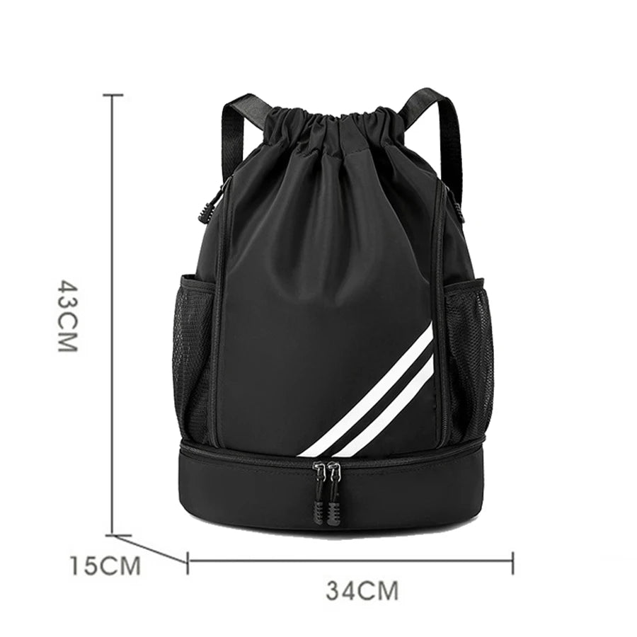 SEYATULLH Sport Fitness Gym Bag Basketball Backpack Travel Outdoor Waterproof Swimming Bag Pouch Camp Hiking Climbing Backpack