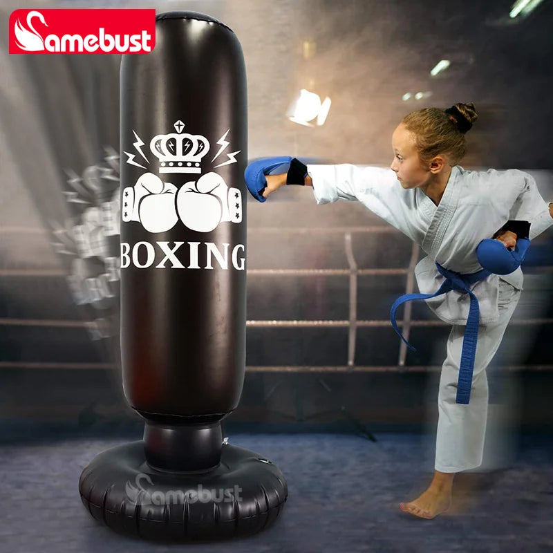 Camebust Punching Bag Inflatable Boxing Bag, Bounce Back Bag Punching for sports, inflatable Boxing Equipment for daily relax or