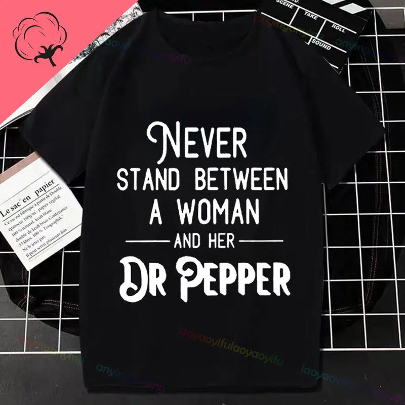 Half Human Half Dr Pepper- Diet Dr Pepper Women's Fashion TShirt Pure Cotton Pure Humor Style All Season Essential T-shirt