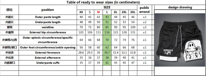 Men Running Shorts Fitness Gym Training 2 in 1 Sports Shorts Quick Dry Workout Jogging Double Deck Shorts