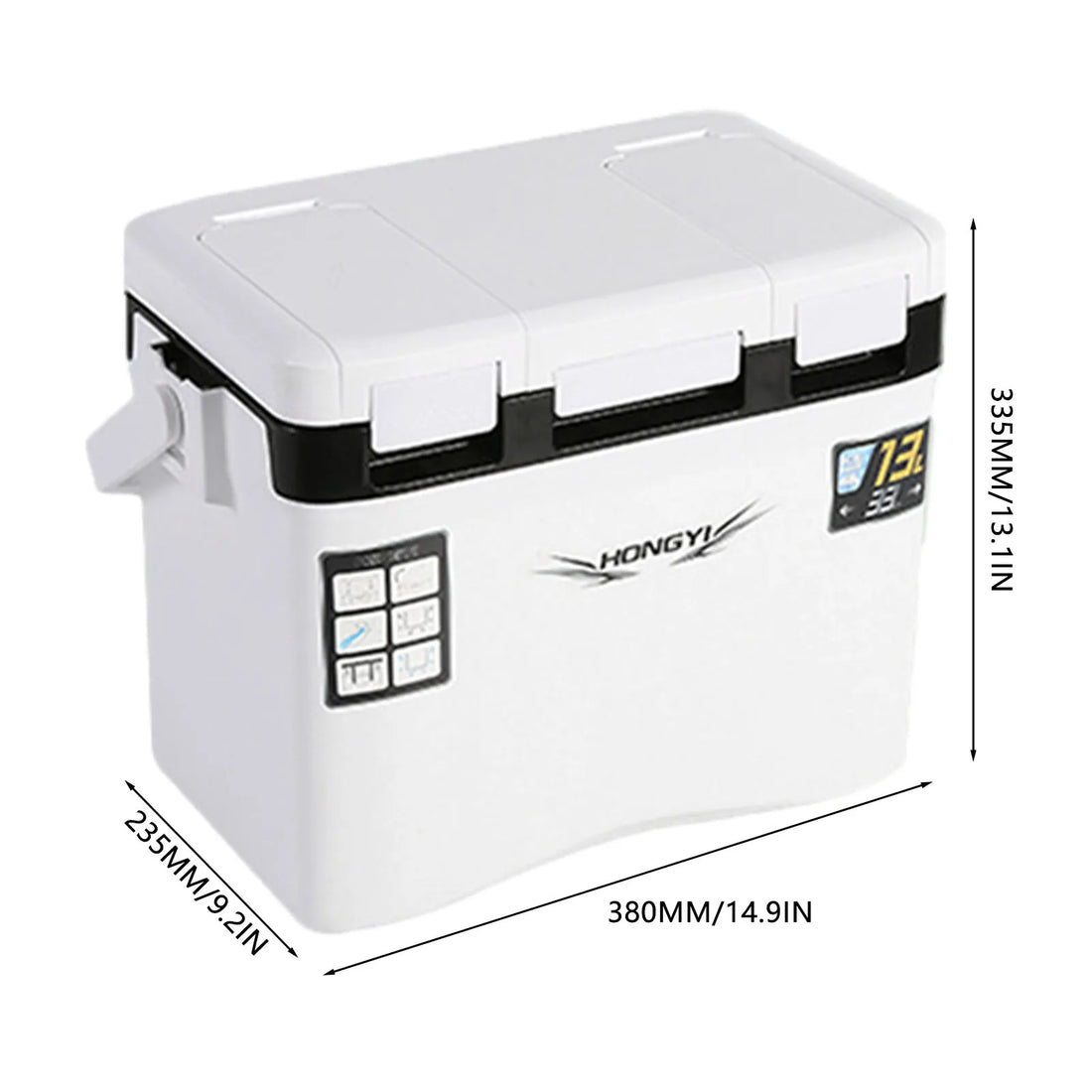 10-22L Fishing Cooler Box Fishing Live Bait Cooler Tackle Box Fish Lure Box Refrigeration Case Camping Heat Preservation Box