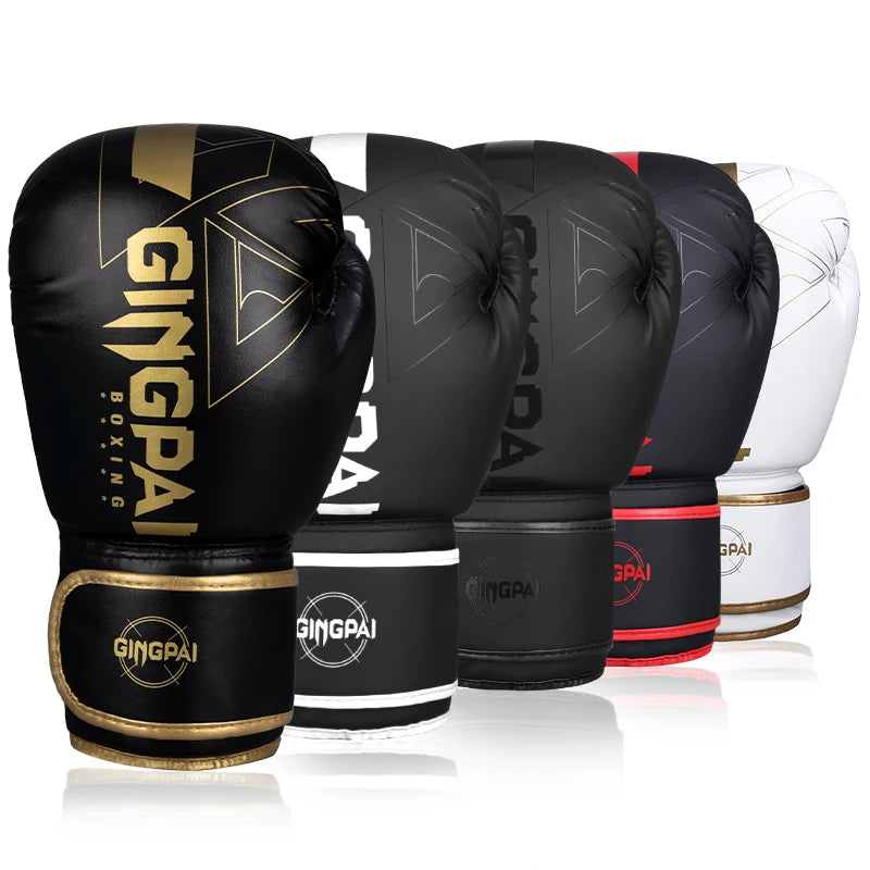 Professional 6/8/10/12/14oz Boxing Gloves PU Muay Thai MMA Profession Kickboxing Adults Sandbag Training Gloves Equipment