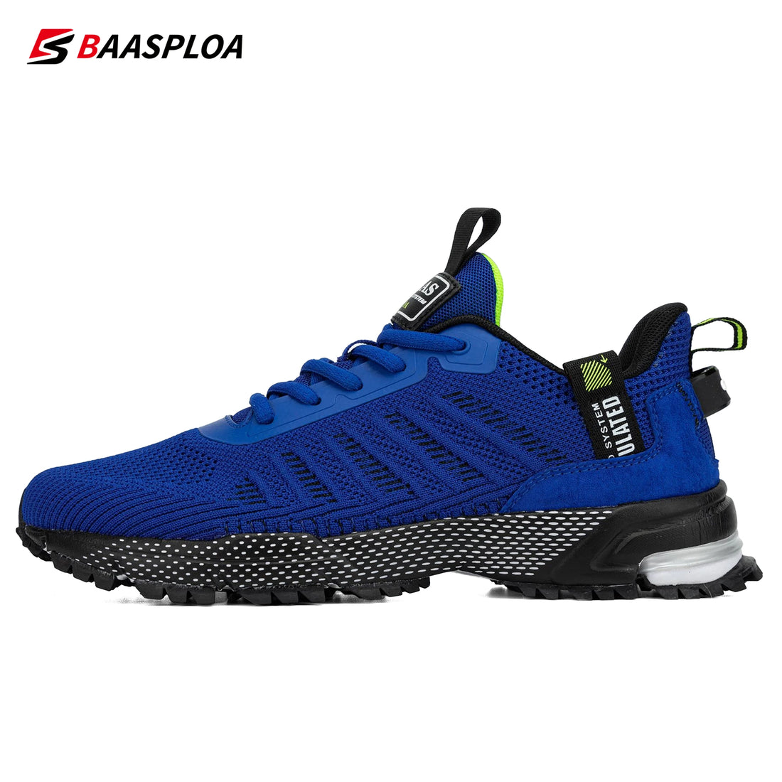 Baasploa 2022 New Male Sneakers Shoes Breathable Mesh Men Running Shoes Outdoor Grass  Walking Gym Shoes For Men Plus size 41-50