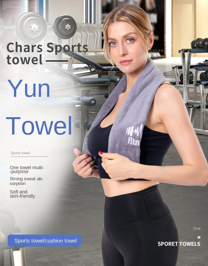 42*95cm Microfiber Gym Yoga Exercise Swimming Fitness Towel Fast Drying Cooling Towel Beach Running Body Non-slip Sports Sweat