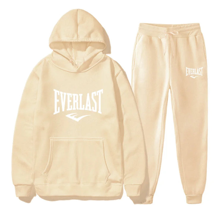 Fashion EVERLAST Tracksuit For Men Hoodie Fitness Gym Clothing Men Running Set Sportswear Jogger Men'S Tracksuit Winter Suit