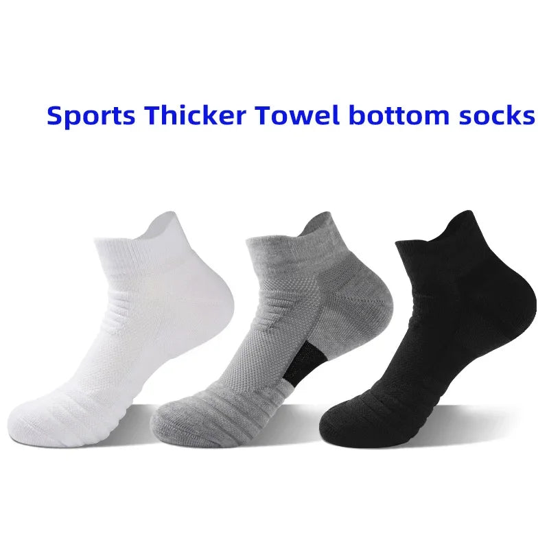 1/3 Pairs Anti-slip Football Socks Men Cotton Sock Short Long Tube Soccer Basketball Sport Socks Breathable Deodorous Sock 39-45