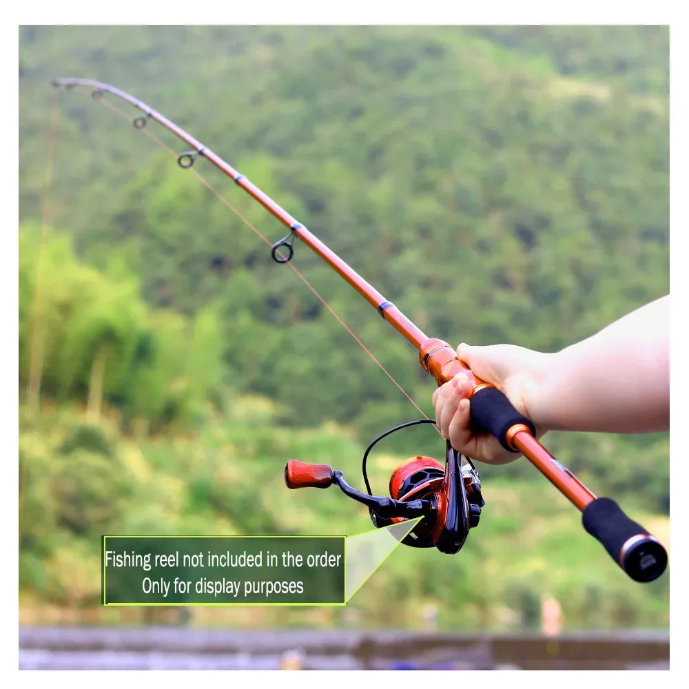 BAKAWA Casting Spinning Fishing Rods 1.8M 2.1M UltraLight Travel Feeder Pole 4 Sections EVA Handle Baitcasting Fish Rod Pesca