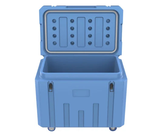 Hot Selling Plastic Insulated Ice Cooler Large Fishing Bin Outdoor Camping Food Cooler Box with Wheel