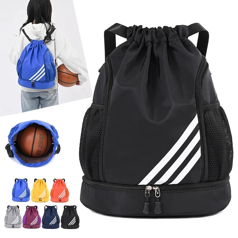 SEYATULLH Sport Fitness Gym Bag Basketball Backpack Travel Outdoor Waterproof Swimming Bag Pouch Camp Hiking Climbing Backpack