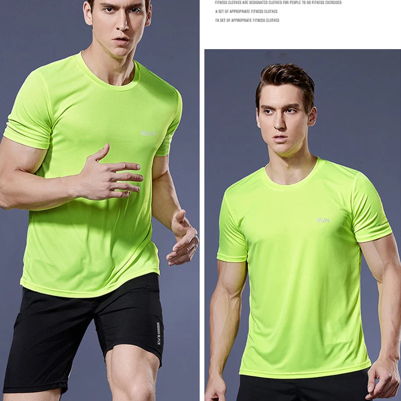 Summer Sport Gym t Shirt Men Quick Dry Running Bodybuilding Shirts Men Short Sleeve Fitness Tops Oversized Brazil t-Shirt Jersey