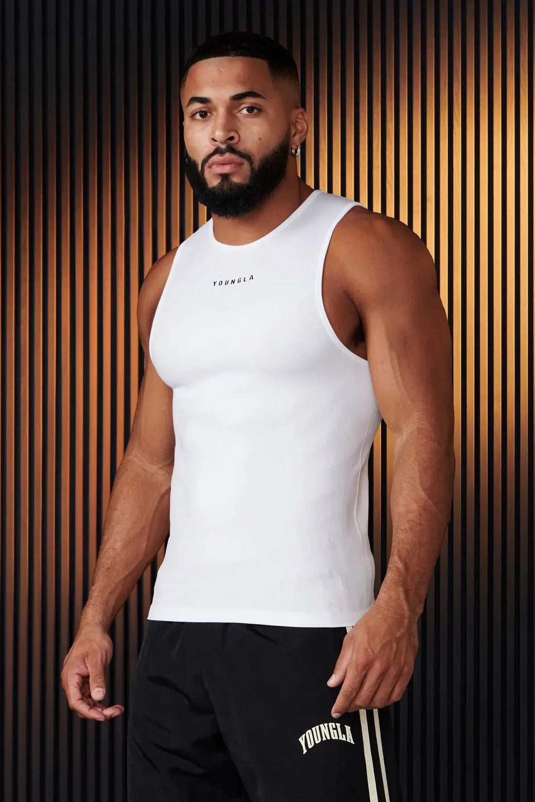 American New Sports Fitness Trainer Uniform Jogger Men's Vest Quick Drying Breathable Stretch Tight Training Sleeveless T-Shirt