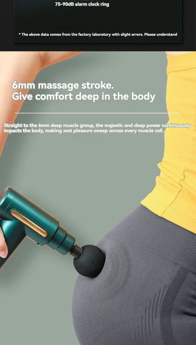 Mini Massage Gun Fascia Machine Muscle Relaxation Vibrating Gun Rod Massage Fitness Equipment Neck Grab Fascia Gun