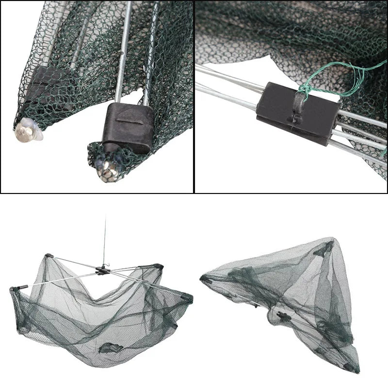 Umbrella Crab Trap Bait Casting Bait Dip Fishing Net Convenient For Your Fishing Sport Use It To Restock More Fish And Shrimp