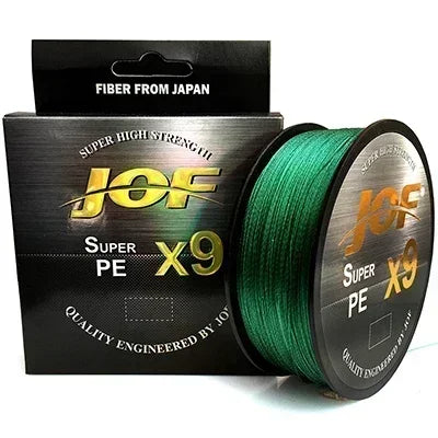 JOF 9x-Strand Braided Fishing Line 100M 300M 500M X9 Japanese Multifilament Pe Wire For Saltwater Durable Woven Thread Tackle