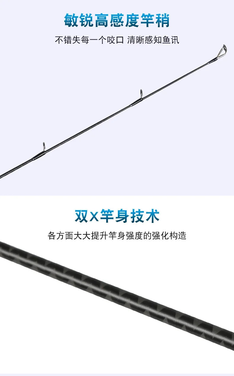 Casting Lure fishing Rod fuji guide 2.29m-3.66m 2 section parts M/ML/MH carbon fishing rod light weight