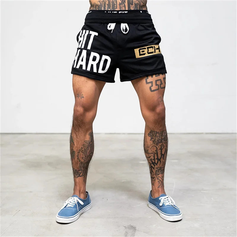 2024 NWE Summer men shorts printing sports shorts fitness exercise beach shorts breathable mesh shorts jogger men's brand shorts