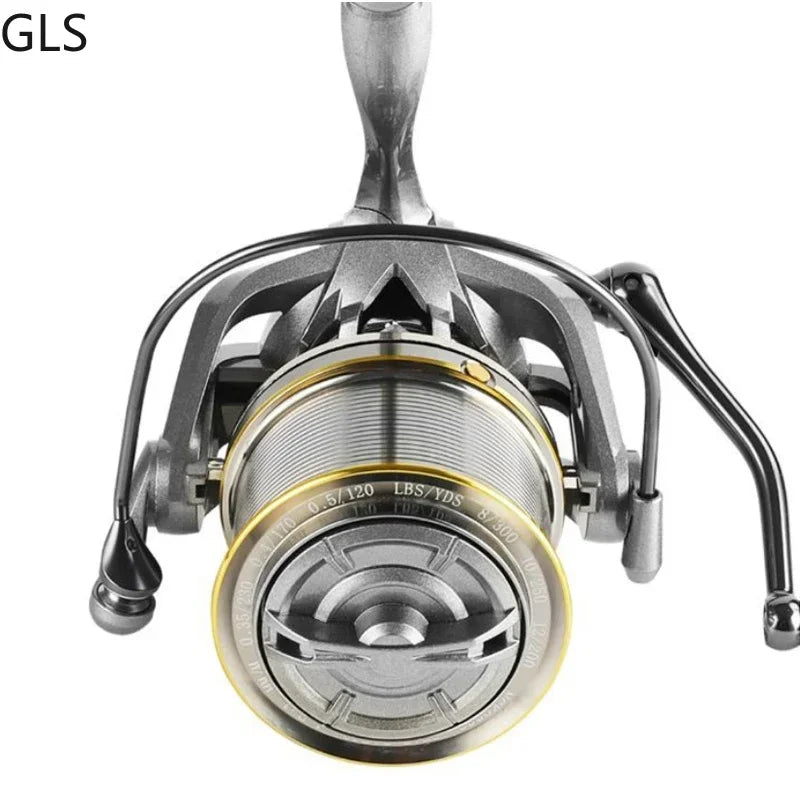 17+1BB 8000-14000 Series Aluminum Alloy Spool Fishing Reel 4.8:1 Durable Long Shot reel baitcasting reels reel fishing