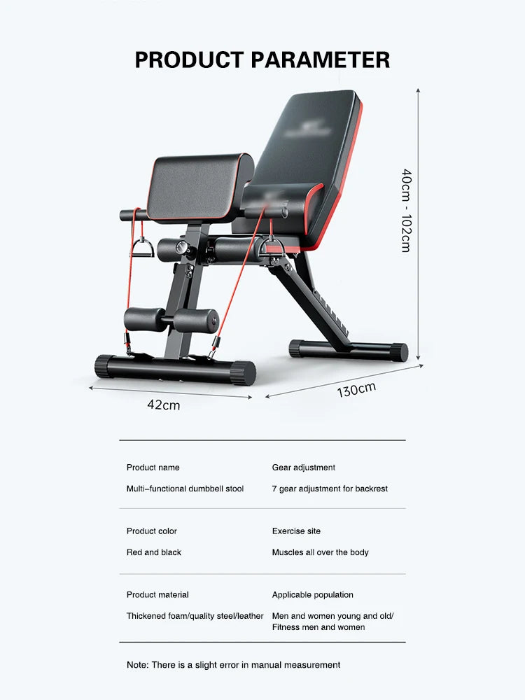 Dumbbell stool sit-up aid fitness equipment home men's multifunctional workout sport stand-up bench