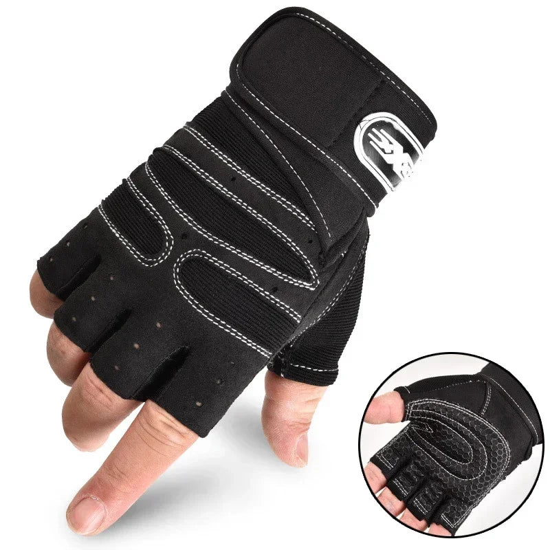 Gym Gloves for Men Women Fitness Weight Lifting Wristband Gloves Body Building Training Sports Exercise Cycling Glove Shockproof