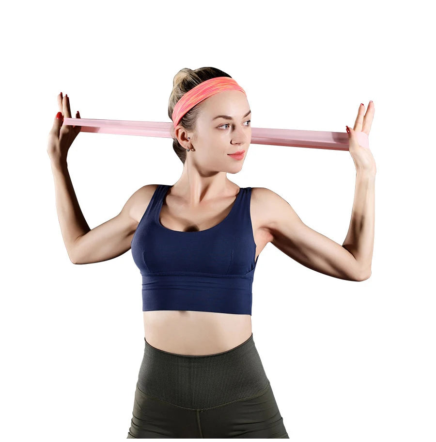 Home training yoga sport resistance bands Fitness Elastic Resistance Bands Stretching Pilates Crossfit Workout Gym Equipment