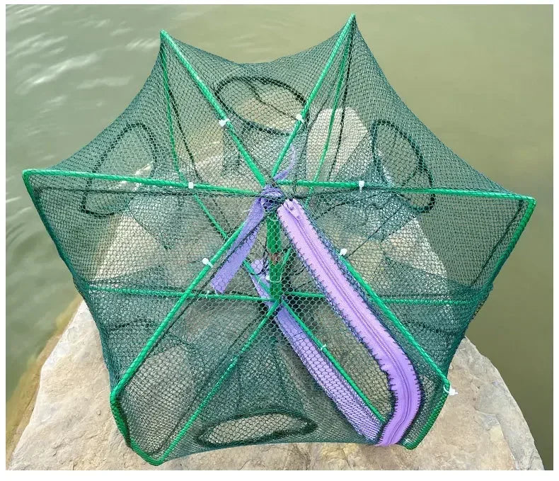 Mesh For Fishing Net/Tackle/Cage Folding Crayfish Catcher Casting/Fish Network Crab/Crayfish/Shrimp/Smelt/Eels Traps fishing