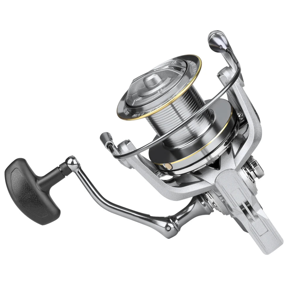 DEUKIO Big Fishing Reels Spinning Reel Max Drag 20KG Powerful Saltwater Freshwater Carp Fishing Reel