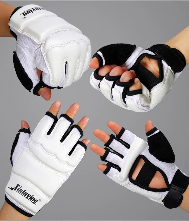 Half Fingers Adults Boxing Fighting Kids Sandbag Training MMA Sanda Karate Muay Thai Fitness Taekwondo Protector Boxing Gloves