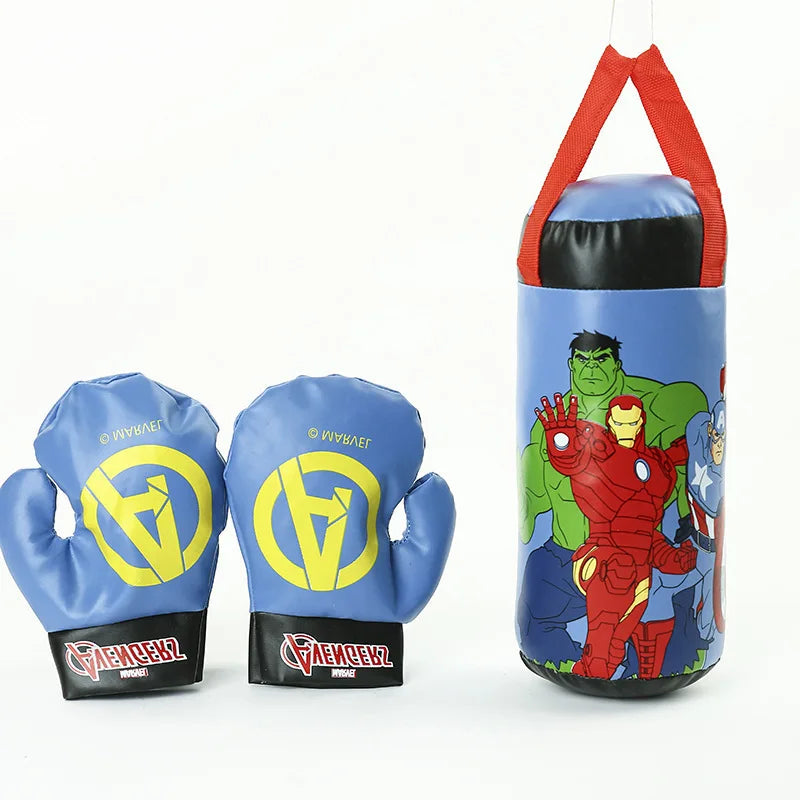 New Anime Marvel Spider Man Children's Toy Gloves, Children's Boxing Gloves Set, Cartoon Printed Boy and Girl Birthday Gifts