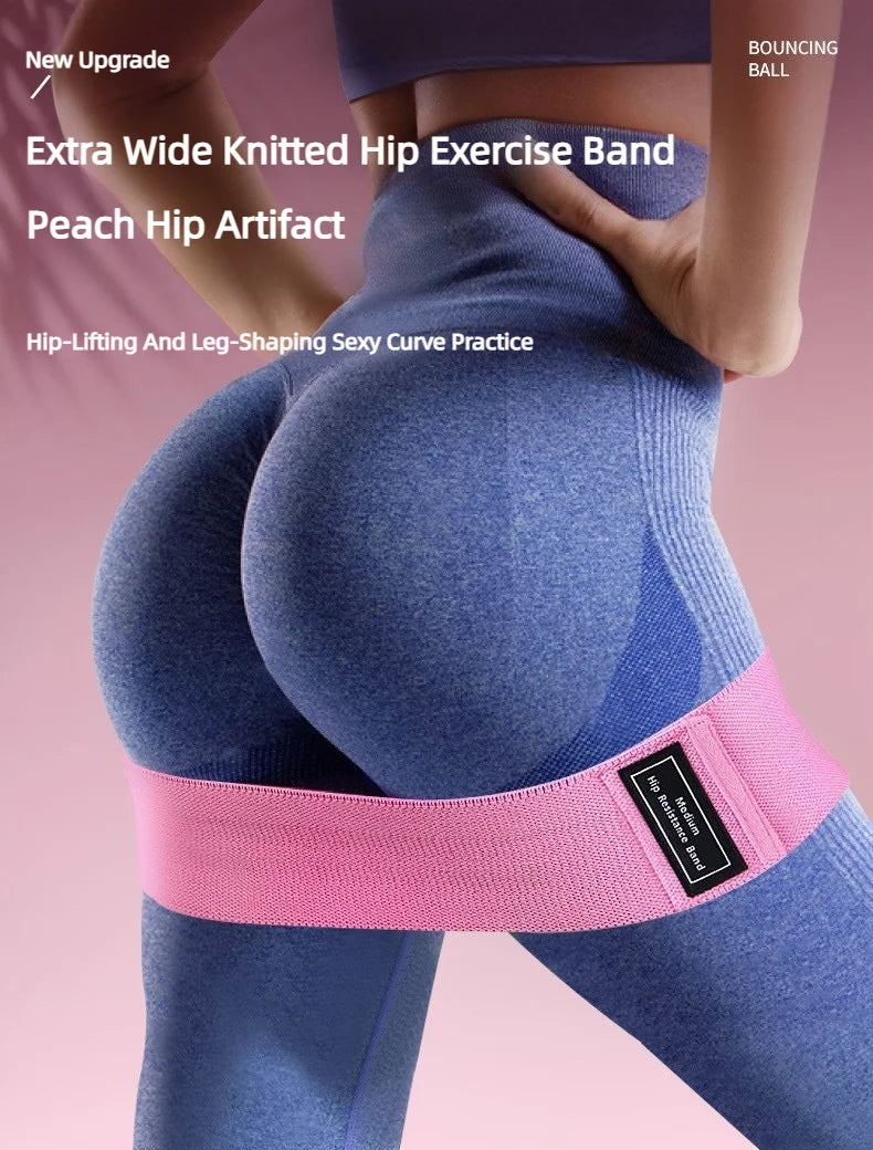 3Pcs Fabric Resistance Hip Booty Bands Glute Thigh Elastic Workout Squat Circle Stretch Fitness Strips Loops Yoga Gym Equipment