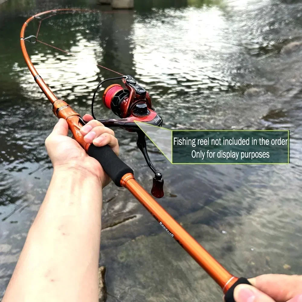 BAKAWA Casting Spinning Fishing Rods 1.8M 2.1M UltraLight Travel Feeder Pole 4 Sections EVA Handle Baitcasting Fish Rod Pesca