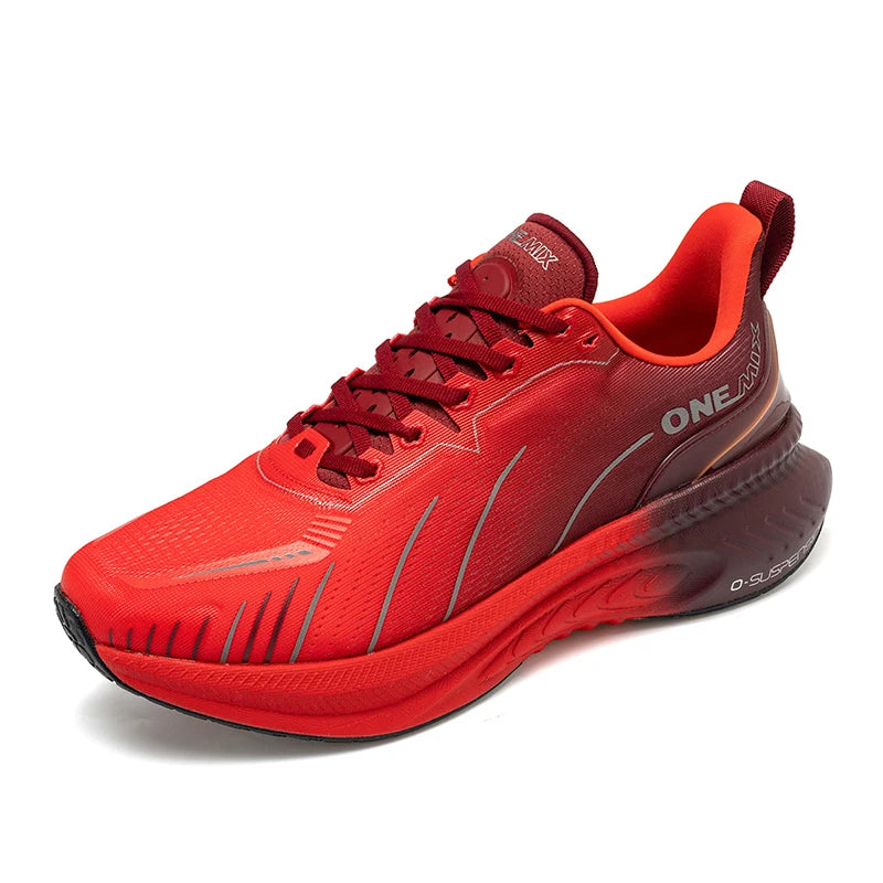 ONEMIX New Cushioning Running Shoes For Men Suitable Heavy Runners Lace Up Sports Women Non-slip Outdoor Athletic Male Sneakers