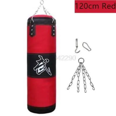 Punch Sandbag Durable Boxing Heavy Punch Bag With Metal Chain Hook Carabiner Fitness Training Hook Kick Fight Karate Taekwondo