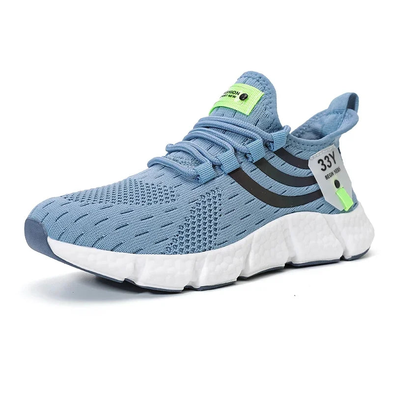 Men Casual Sneakers Summer Breathable Sport Shoes Lightweight Outdoor Mesh Running Shoes Athletic Jogging Tenis Walking Shoes