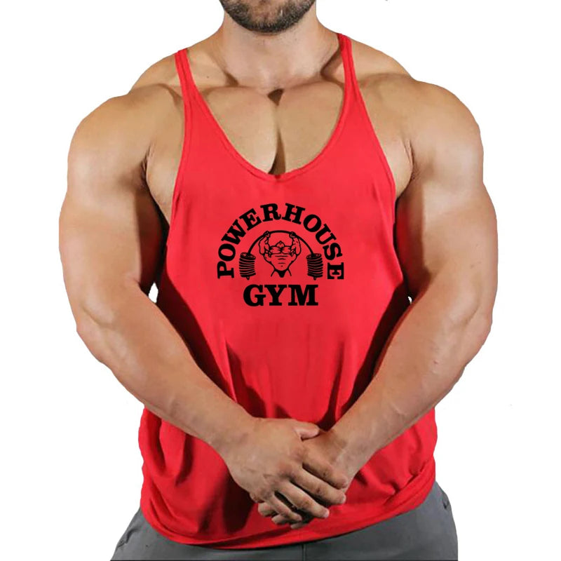 New Gym Tank Top Summer Brand Cotton Sleeveless Shirt Casual Fashion Fitness Stringer Tank Top Men bodybuilding Clothing M-XXL