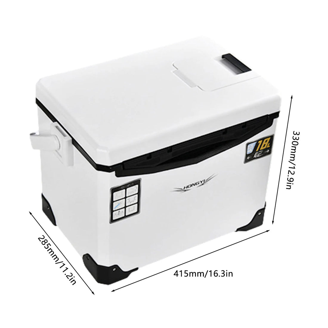 10-22L Fishing Cooler Box Fishing Live Bait Cooler Tackle Box Fish Lure Box Refrigeration Case Camping Heat Preservation Box