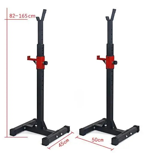 Wholesale Home Gym Fitness Equipment Bench Press Stand Adjustable Barbell Squat  Rack  Stand with Weight Plate Storage Bar