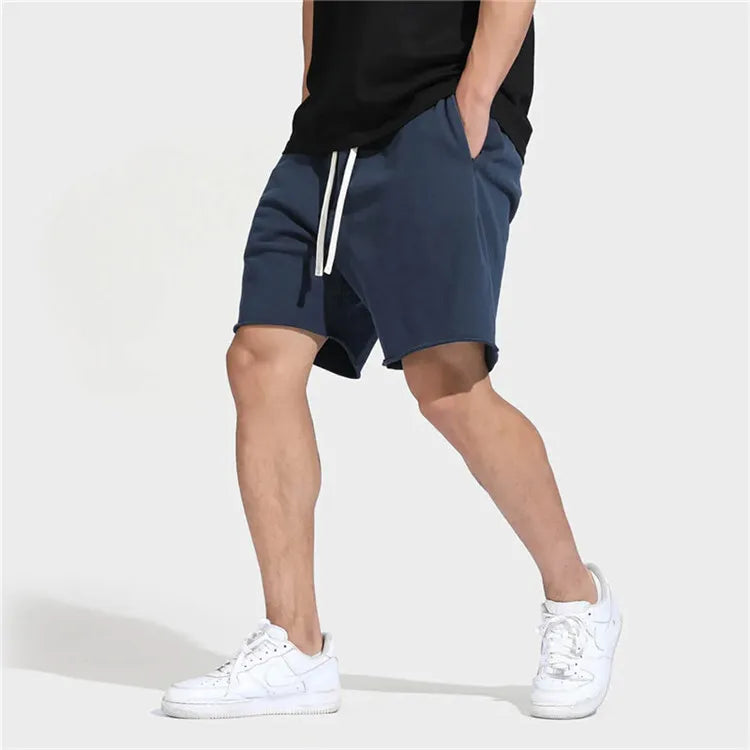 Men's Straight Leg Fitness Sports 5 Minutes Pants Mid-Waist Loose Fashion Basketball Shorts Running Casual Pants