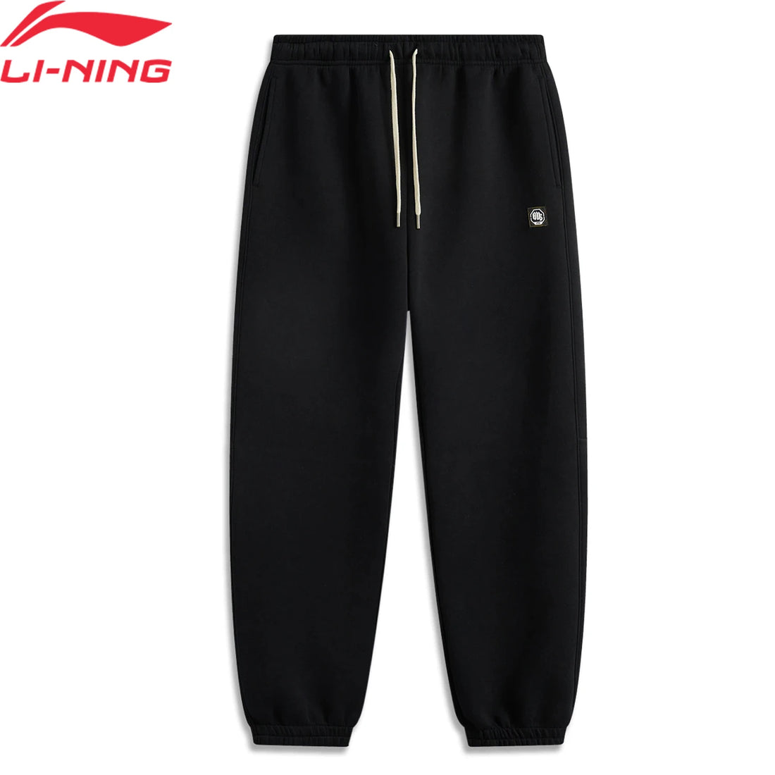 Li-Ning Men BADFIVE Sweat Pants 54%Cotton 46%Polyester Loose Fit LiNing Leisure Comfortable Sports Trousers AKLV017