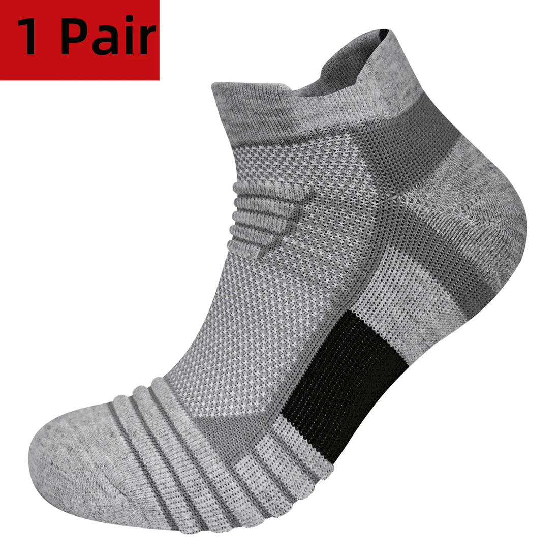 1/3 Pair Men's Cycling Sport Socks Basketball Running Compression Ankle Sock Black White Anti-slip Bicycle Mtb Cycling Sock