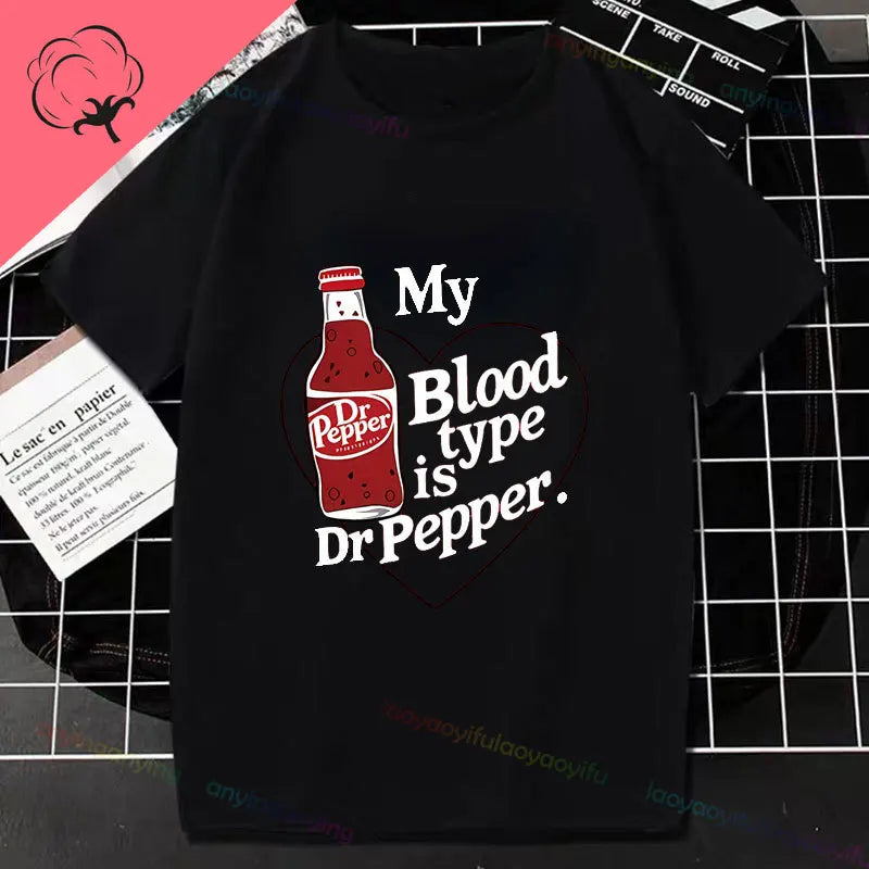 Half Human Half Dr Pepper- Diet Dr Pepper Women's Fashion TShirt Pure Cotton Pure Humor Style All Season Essential T-shirt