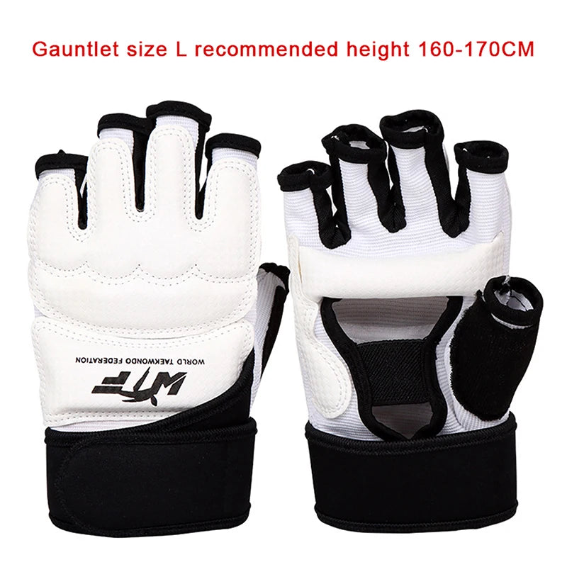 Taekwondo Leather Gloves Sparring Karate Ankle Protector Guard Gear Boxing Martial Arts Hand Guard