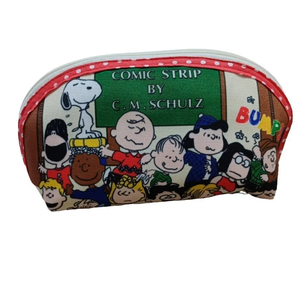 Snoopy Cute Cartoon Canvas Bags Kawaii Anime Storage Bags Students Pencil Case Fashion Coin Purses Birthday Gifts For Friends