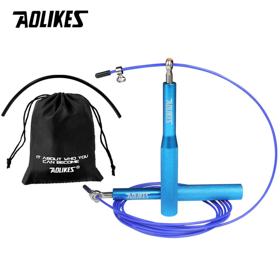 AOLIKES Crossfit Jump Rope Professional Speed Bearing Skipping Fitness Workout Training Equipement MMA Boxing Home Exercise