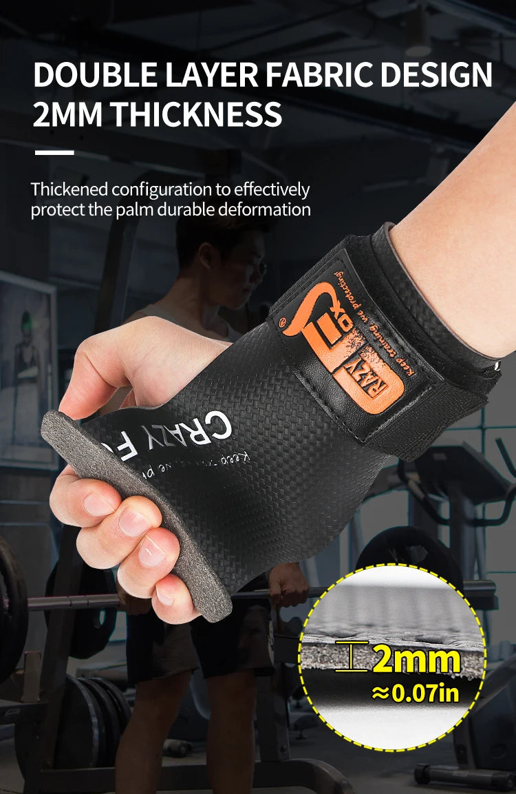 S/M/L/XL Weightlifting Grip Lifting glove Guantes Crossfit Guantes Para Entrenar Gym Luva Musculação Masculino Calleras