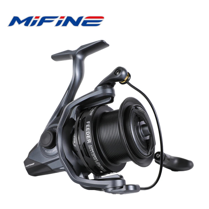 MIFINE FEEDER CONFIDENT Fishing Reel 4500 5500 10KG Max Drag Coil Professional 6+1 BB Worm Shaft System Spinning Feeder Reels