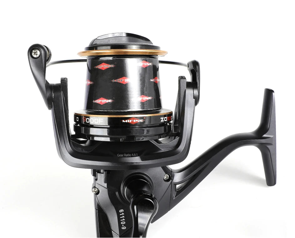 MIFINE ZORRO Spinning Fishing Carp Reel 8000-10000 Series Spool Coil Saltwater Reel 18KG Max Drag Professional Metal 6+1BB Wheel