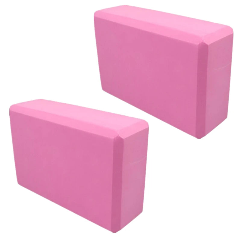 2PCS EVA Gym Blocks Foam Brick Training Exercise Fitness Equipment Dance Yoga Auxiliary Tool Stretching Body Shaping Yoga Blocks