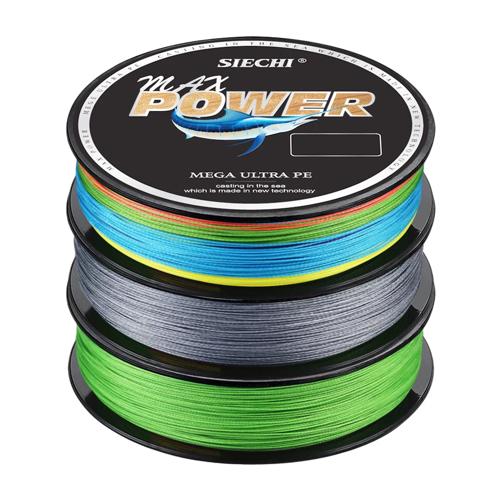 SIECHI 16 Strand Japan Braided Line Multifilament Fishing Line 150M 500M Carp Fishing Accessories 18-110LB Pe Line 8 Braid Wire