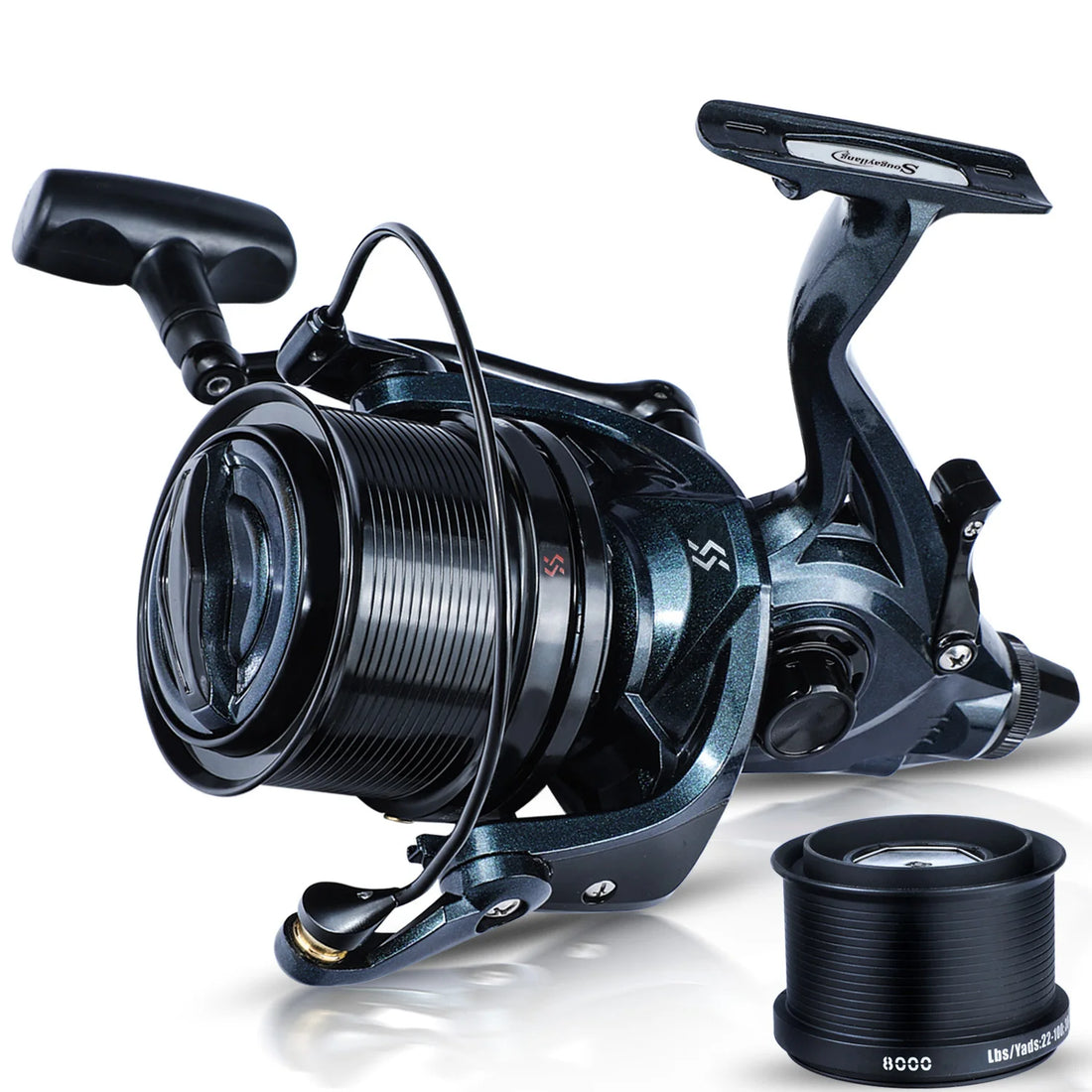 Sougayilang 13+1BB Full Metal Fishing Reel EVA Handle Sea Spinning Reel 25KG Drag Power Carp Fishing Tackles with Free Wire Cup